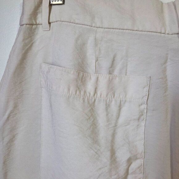 EUC LIKE NEW H&M CREAM CARGO STRAIGHT PANTS SIZE 10 / M WOMENS - Picture 9 of 14
